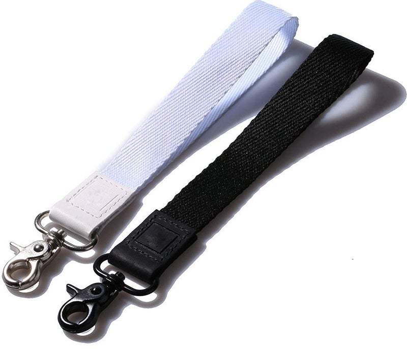DQL Men Black Wrist lanyard for keys, Wallets, Key wristlet keychain, business style short lanyards, hand ID Badge Holder(BLACK) - Image 4